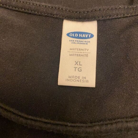 Old Navy Black 3/4 Sleeves A-Line Maternity Dress Size XL - Picture 10 of 13